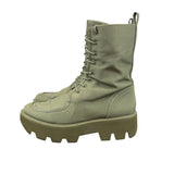 Franco Sarto Womens Lace-Up Side Zip L Margey 2 Combat Boots Olive Green Size 9M