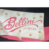 Black Bellini Originals Wool Beret Hat With Pom Pom Accent & Pink Lining