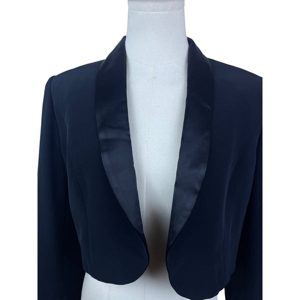 Jones New York Womens Black Evening Bolero Jacket Formal Wear Size 6