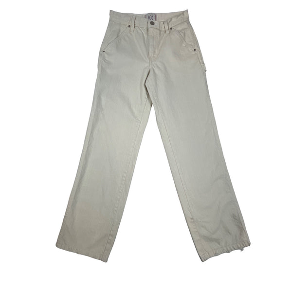 BDG Women’s Off White High Rise Straight Leg Jean Sz 26