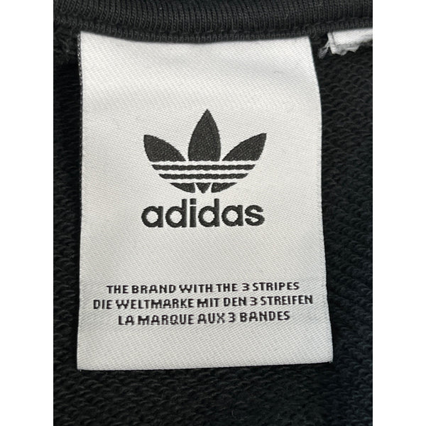 Adidas Unisex Trefoil Multicolor Logo Hoodie Sweatshirt Black Cotton Blend Sz S