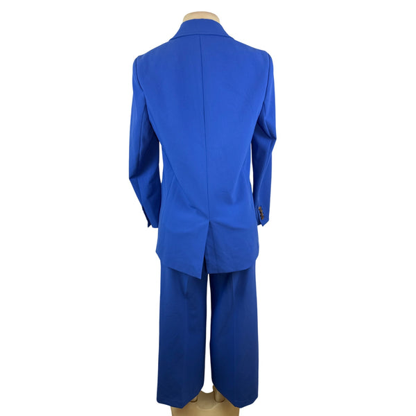 J. McLaughlin Women’s Royal Blue Blazer & Wide-Leg Pants Set Office Attire Sz 6