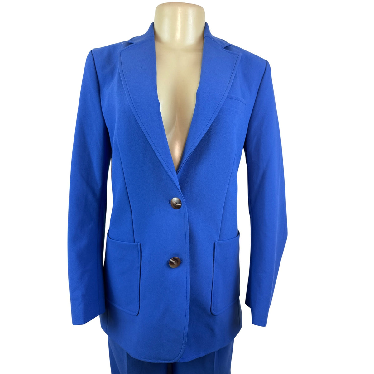 J. McLaughlin Women’s Royal Blue Blazer & Wide-Leg Pants Set Office Attire Sz 6