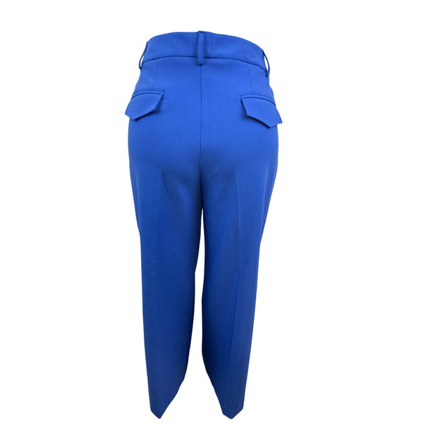 J. McLaughlin Women’s Royal Blue Blazer & Wide-Leg Pants Set Office Attire Sz 6