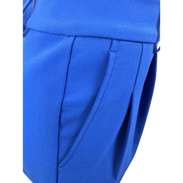J. McLaughlin Women’s Royal Blue Blazer & Wide-Leg Pants Set Office Attire Sz 6
