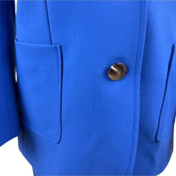 J. McLaughlin Women’s Royal Blue Blazer & Wide-Leg Pants Set Office Attire Sz 6