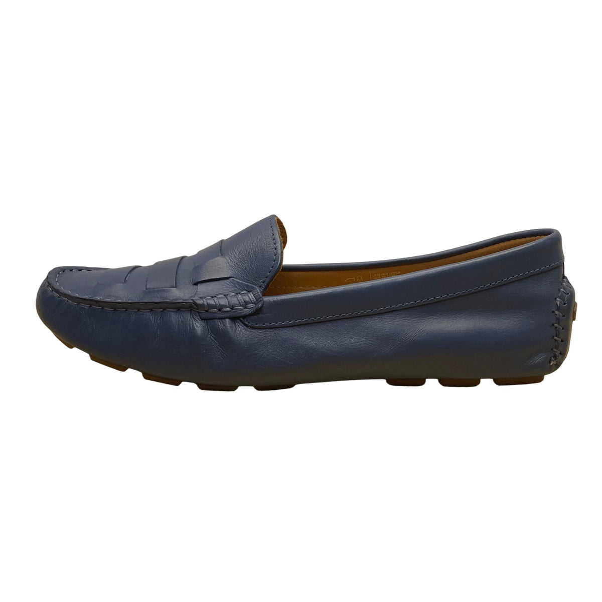 Rockport Women’s Blue Leather Comfort Sole Trutech Loafers Moccasin Size 8.5