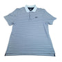 Under Armour Men's White Striped Heatgear Polo Shirt With Loose Fit Sz 2XL