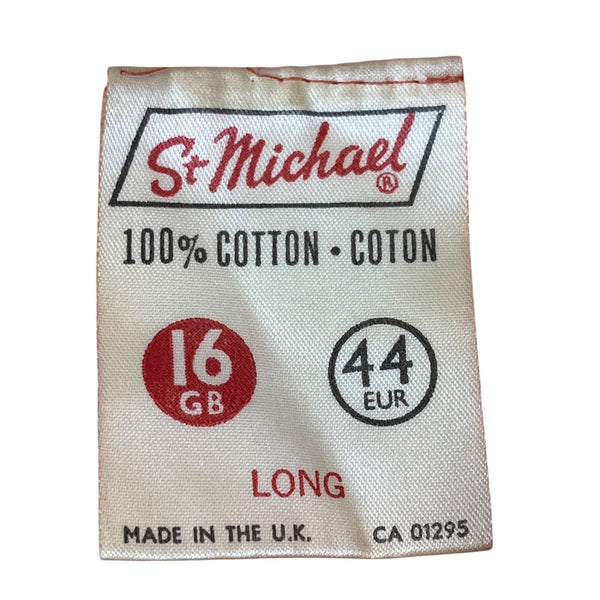 St. Michael Womens Orange Corduroy Sleeveless Midi Dress With Zipper Closure Size 16 GB