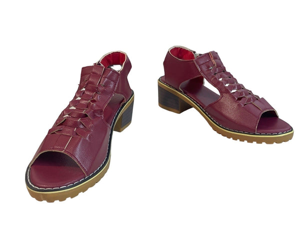 Shoes Vip Women's Red Wine Wedge Sandals Sz 40 (9.5 US)