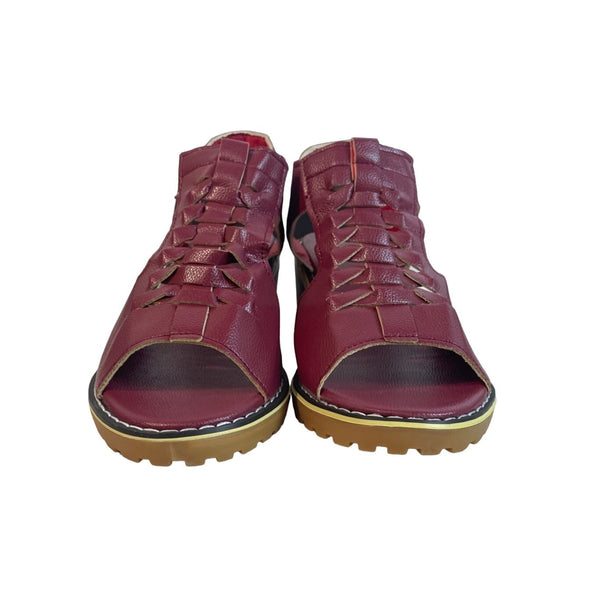 Shoes Vip Women's Red Wine Wedge Sandals Sz 40 (9.5 US)