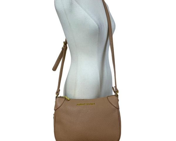 Adrienne Vittadini Women’s Rose Faux Leather Adjustable Strap Crossbody Bag Sz M