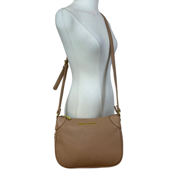 Adrienne Vittadini Women’s Rose Faux Leather Adjustable Strap Crossbody Bag Sz M