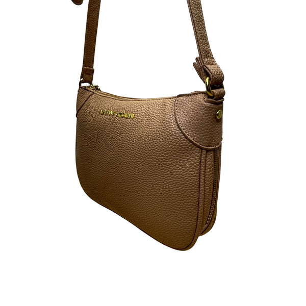 Adrienne Vittadini Women’s Rose Faux Leather Adjustable Strap Crossbody Bag Sz M