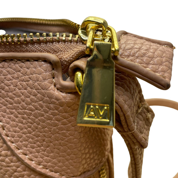 Adrienne Vittadini Women’s Rose Faux Leather Adjustable Strap Crossbody Bag Sz M