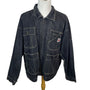 Jordin Sportswear Mens Black Washed Denim Jacket With Pockets Sz 3X