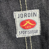 Jordin Sportswear Mens Black Washed Denim Jacket With Pockets Sz 3X