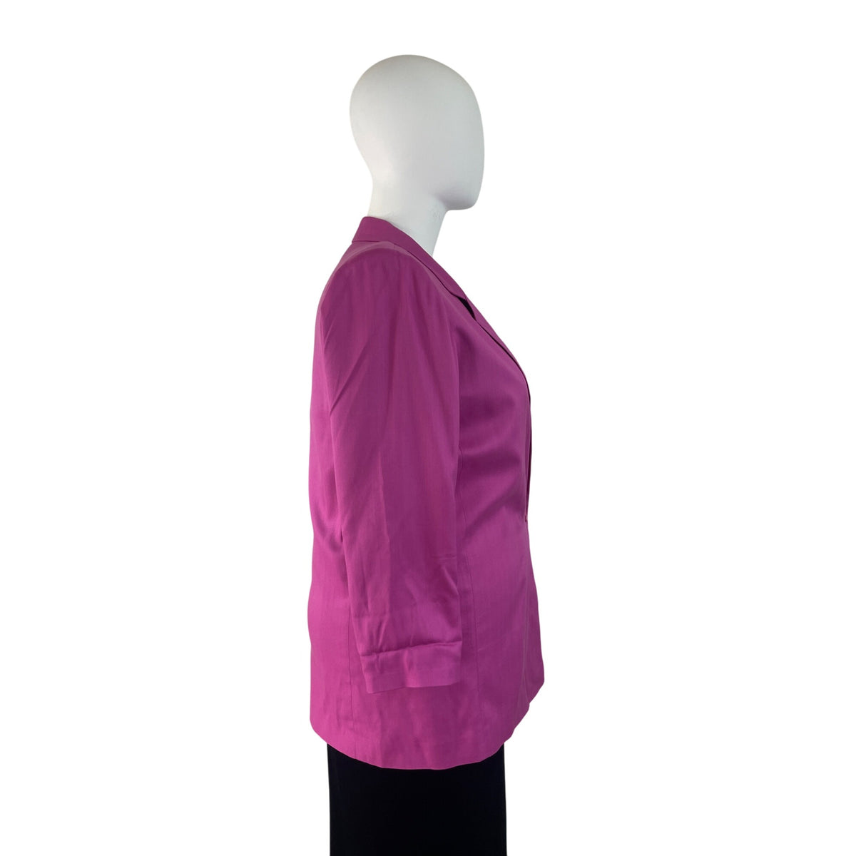 Twiggy Pink Women's Solid Button Down Blazer Long Sleeve Office Chic Size XL
