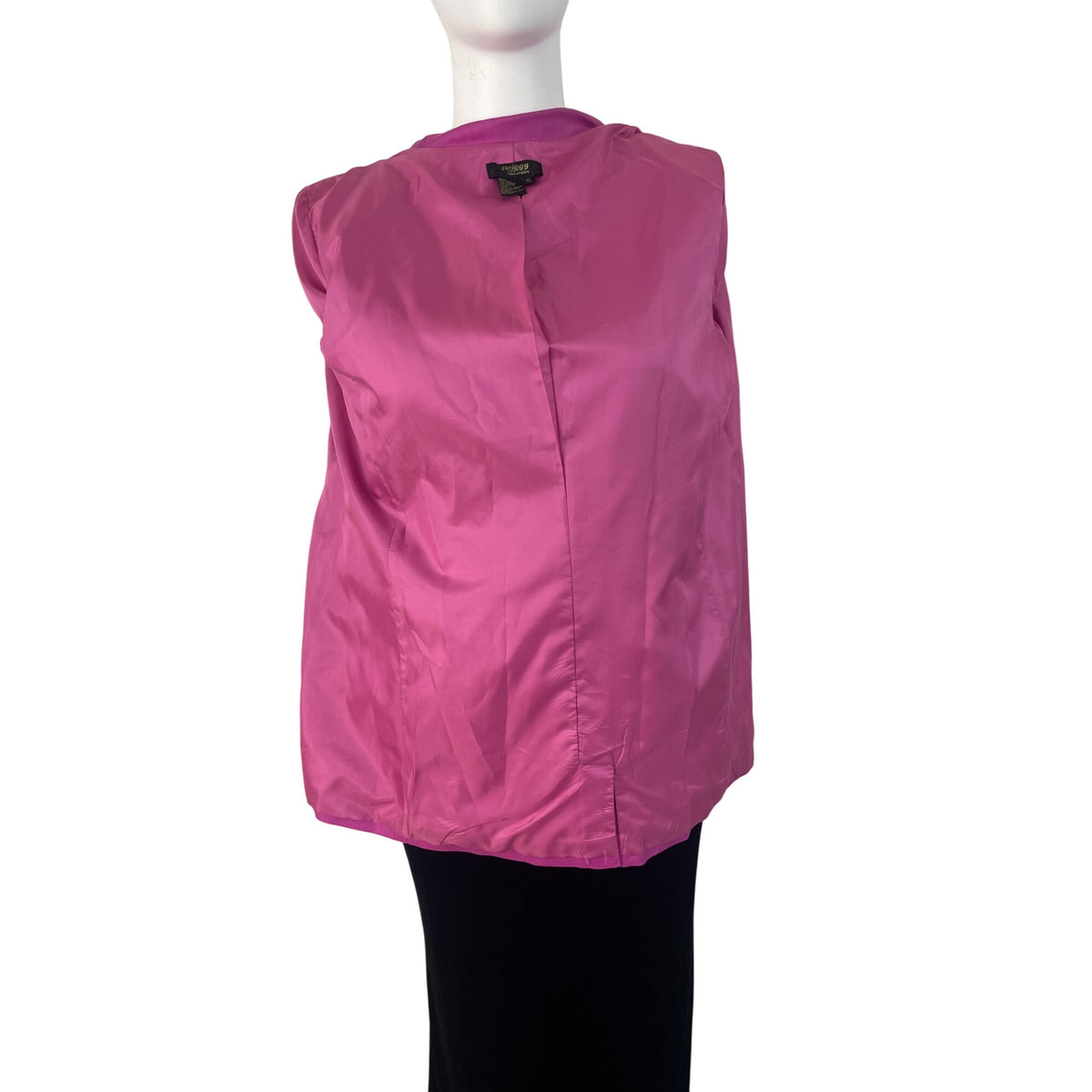 Twiggy Pink Women's Solid Button Down Blazer Long Sleeve Office Chic Size XL