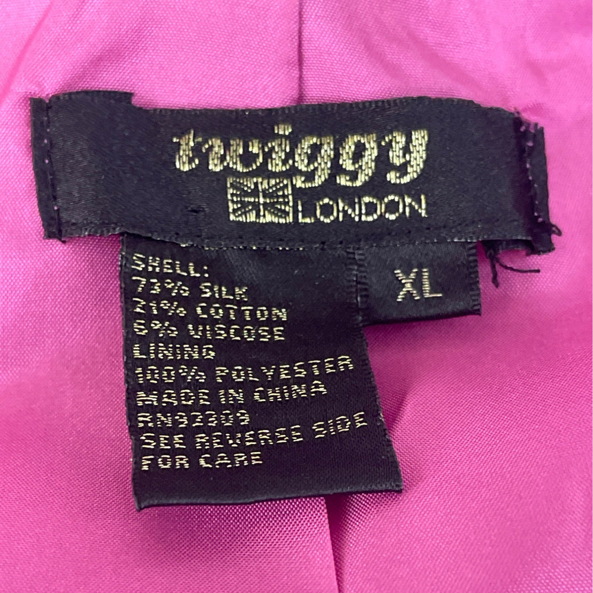 Twiggy Pink Women's Solid Button Down Blazer Long Sleeve Office Chic Size XL