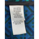 St. John Women's Tile Print Teal Coat Funnel Jacket Sz S - NWT