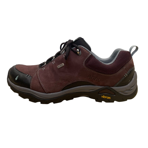 Ahnu Women’s Burgundy Leather Event Waterproof Vibram Sole Hiking Shoes Size 11