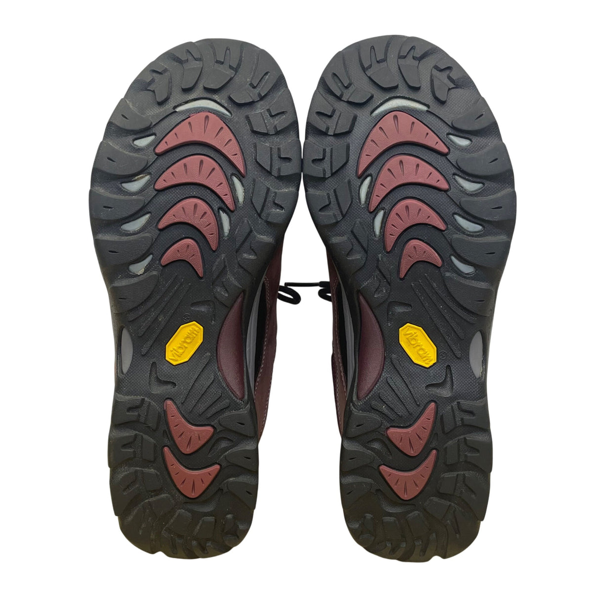 Ahnu Women’s Burgundy Leather Event Waterproof Vibram Sole Hiking Shoes Size 11