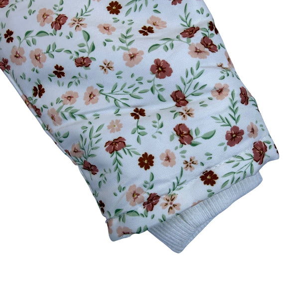 Primark Cares Girls White Floral Hooded Jacket Waterproof Sz 5-6Yrs  - New