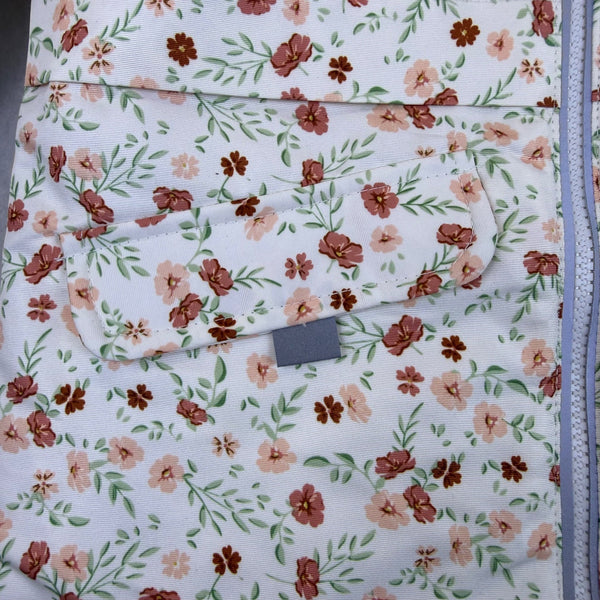 Primark Cares Girls White Floral Hooded Jacket Waterproof Sz 5-6Yrs  - New