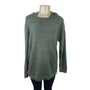 Green Hooded Knit Sweater Pullover Unisex Alpaca Blend Handmade Fair Trade