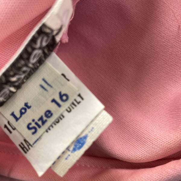 Vintage Themes Womens Pink Pleated Maxi Dress Elegant Flowing Design Size 16