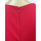 Taylor Womens 3/4 Sleeve Red Sheath Dress With Back Zipper Sz 12- NEW