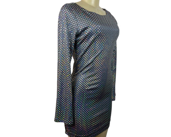 Thirty Thirty LA Women's Grey Bodycon Stretchable Long Sleeve Dress Sz M