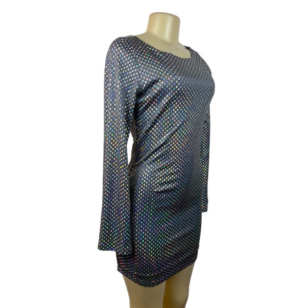 Thirty Thirty LA Women's Grey Bodycon Stretchable Long Sleeve Dress Sz M
