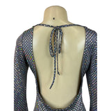 Thirty Thirty LA Women's Grey Bodycon Stretchable Long Sleeve Dress Sz M