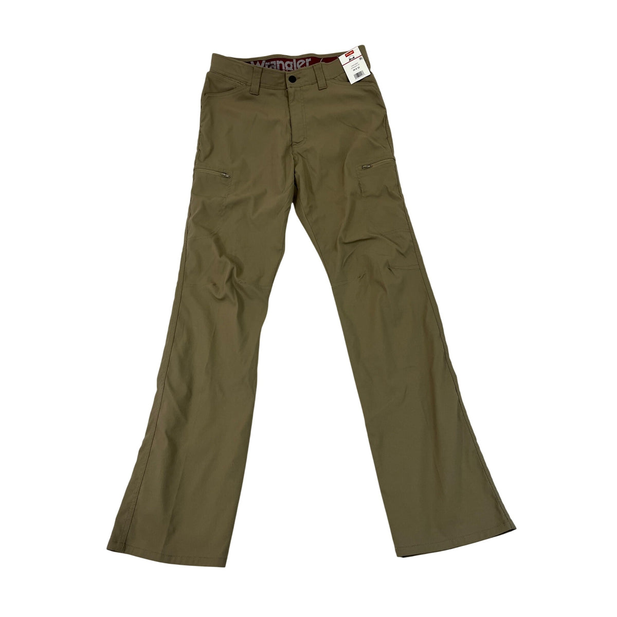 Wrangler Mens Cargo Pants Straight Fit Tan Relaxed Fit Outdoor Hiking Size 30X32