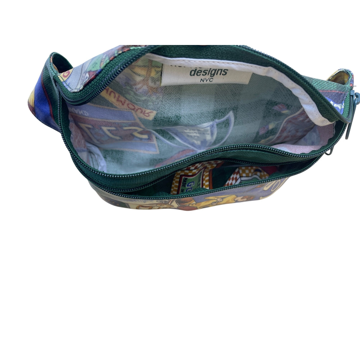 Nordic House Designs Unisex Green Multicolor Golf Print Waist Bag Adjustable Strap