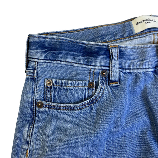 Abercrombie Kids Medium Wash Baggy Jeans Szize 15/16 Regular - New