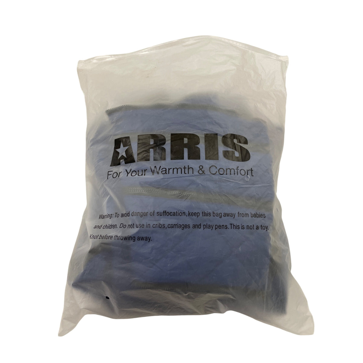 Arris Womens Blue Quilted Heated Vest Full Zip Warm Fleece-Lined - New