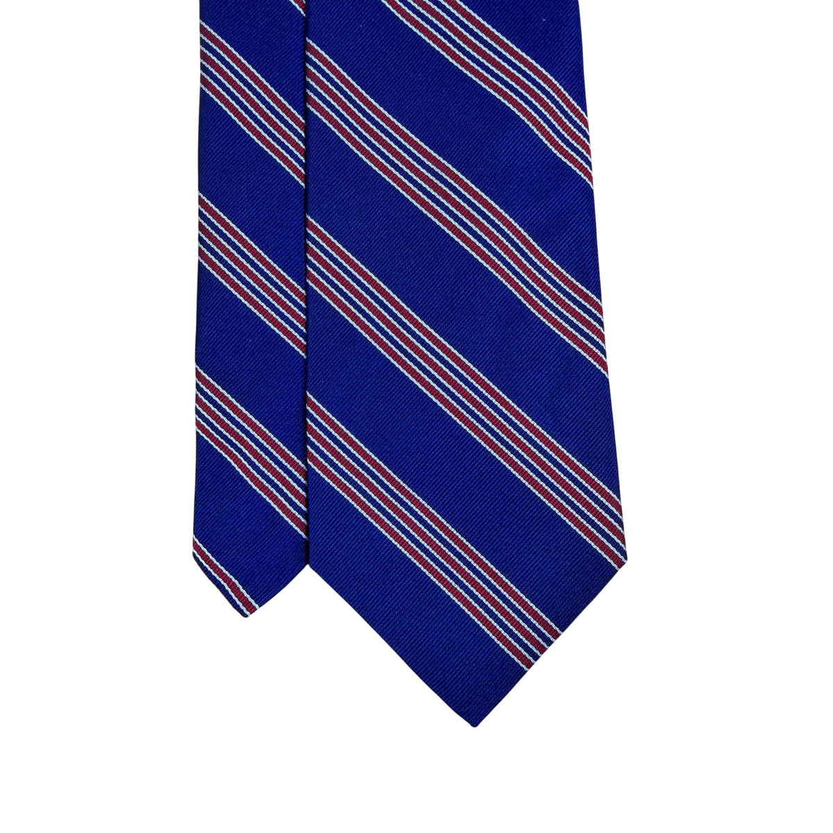 Vintage Brooks Brothers Mens Blue Silk Striped Neck Tie Classic Woven Pattern