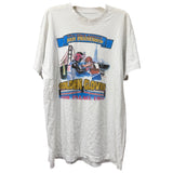 Knockout Sportswear Mens White Graphic Boxing T-Shirt Golden Gloves San Francisco L