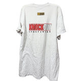 Knockout Sportswear Mens White Graphic Boxing T-Shirt Golden Gloves San Francisco L