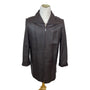 Jaclyn Smith Mens Brown Genuine Leather Jacket With Front Zipper & Pockets Sz XL