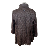 Jaclyn Smith Mens Brown Genuine Leather Jacket With Front Zipper & Pockets Sz XL