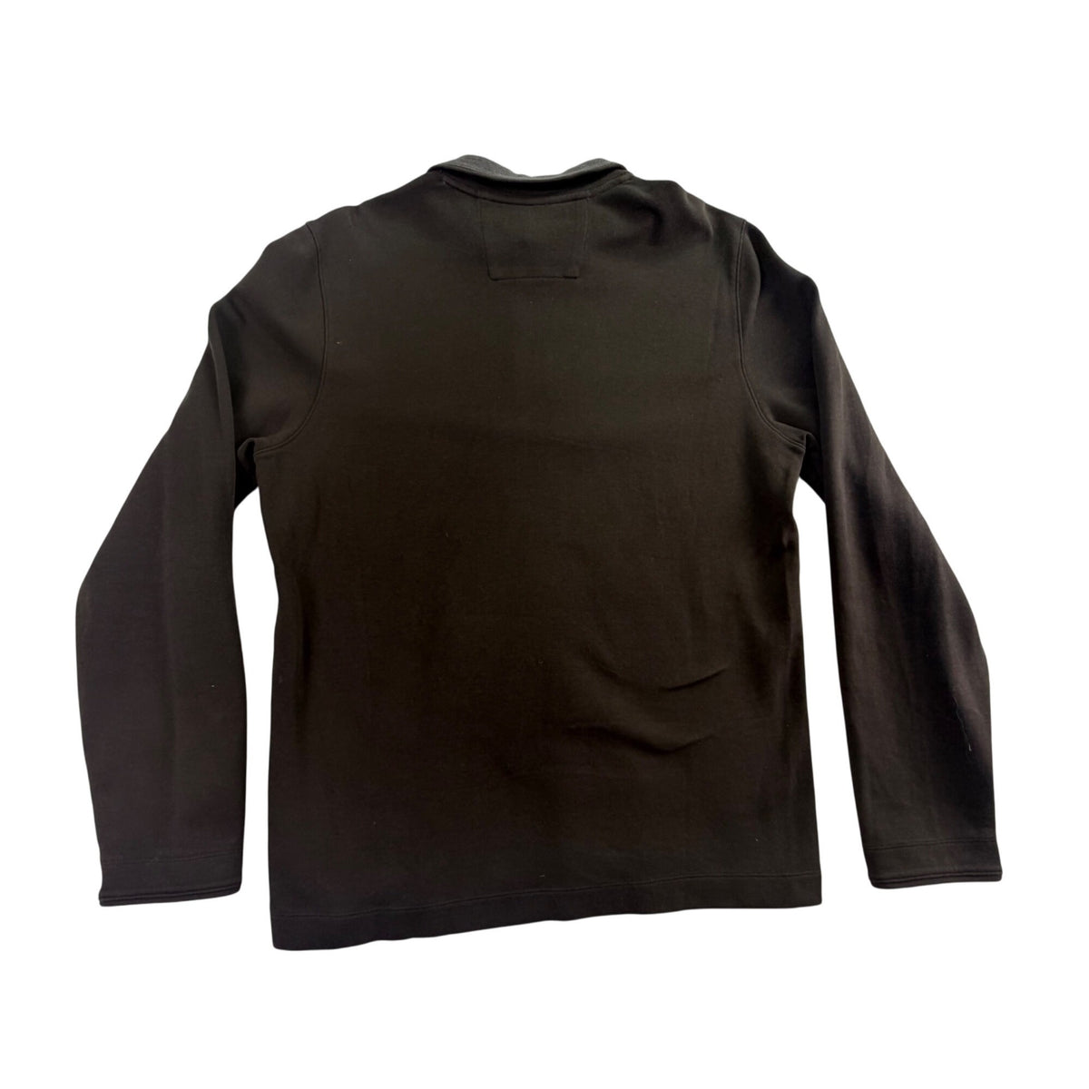 Banana Republic Mens Dark Grey Cotton 1/4 Zip Sweater Long Sleeve Size M