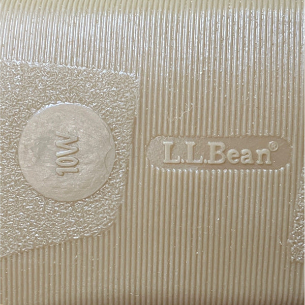 L.L Bean Men's Brown Leather & Fur Moccasin Shoes Sz 10