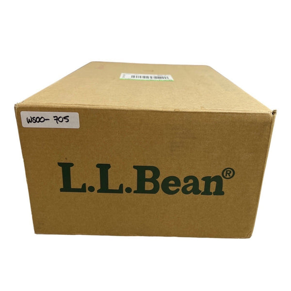 L.L Bean Men's Brown Leather & Fur Moccasin Shoes Sz 10