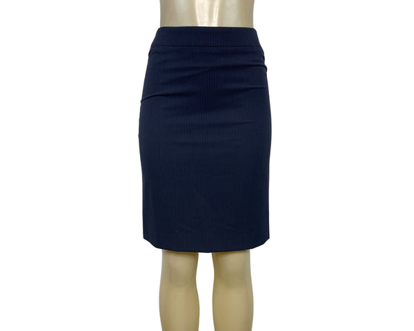 Uniqlo Womens Navy Pinstripe Pencil Skirt Size 4