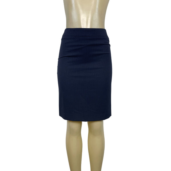 Uniqlo Womens Navy Pinstripe Pencil Skirt Size 4