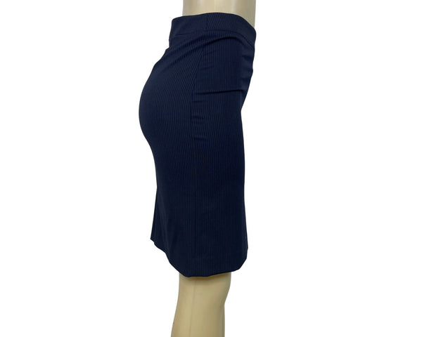 Uniqlo Womens Navy Pinstripe Pencil Skirt Size 4